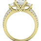 Thistle Emerald Diamond Engagement Ring (Lab Grown Igi Cert) yellowgold