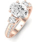 Thistle Oval Diamond Engagement Ring (Lab Grown Igi Cert) rosegold