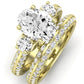 Thistle Diamond Matching Band Only ( Engagement Ring Not Included) For Ring With Oval Center yellowgold