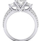 Thistle Oval Diamond Engagement Ring (Lab Grown Igi Cert) whitegold
