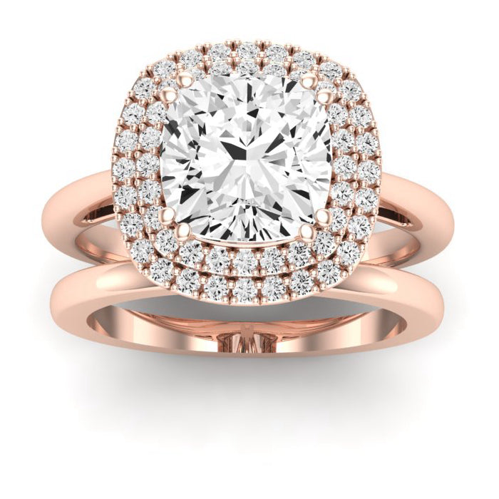 Tulip Cushion Diamond Bridal Set (Lab Grown Igi Cert) rosegold