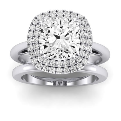 Tulip Cushion Diamond Bridal Set (Lab Grown Igi Cert) whitegold