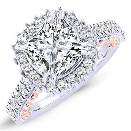 Varda Princess Diamond Engagement Ring (Lab Grown Igi Cert) whitegold