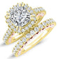 Varda Diamond Matching Band Only (engagement Ring Not Included) For Ring With Princess Center yellowgold