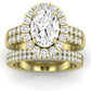 Velvet Diamond Matching Band Only ( Engagement Ring Not Included) For Ring With Oval Center yellowgold