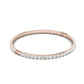 Athena Round Classic Bangle Diamond Bracelet (clarity Enhanced) rosegold