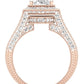 Wallflower Oval Diamond Engagement Ring (Lab Grown Igi Cert) rosegold