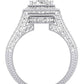 Wallflower Oval Diamond Engagement Ring (Lab Grown Igi Cert) whitegold