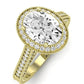 Wallflower Oval Diamond Engagement Ring (Lab Grown Igi Cert) yellowgold