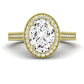 Wallflower Oval Diamond Engagement Ring (Lab Grown Igi Cert) yellowgold