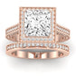Wallflower Diamond Matching Band Only (does Not Include Engagement Ring) For Ring With Princess Center rosegold