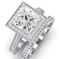 Wallflower Diamond Matching Band Only (does Not Include Engagement Ring) For Ring With Princess Center whitegold