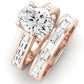Yarrow Moissanite Matching Band Only (engagement Ring Not Included) For Ring With Oval Center rosegold
