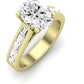 Yarrow Oval Moissanite Engagement Ring yellowgold
