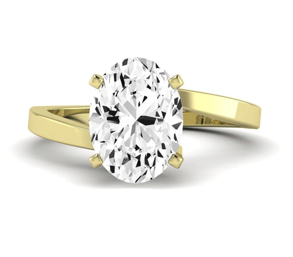 Zinnia Oval Diamond Engagement Ring (Lab Grown Igi Cert) yellowgold